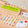 English Words Numbers Fruit Cognition Enlightenment Puzzle Wooden Toys Early Learning Matching Box