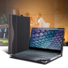 For Lenovo ThinkPad E15 Gen 4 Laptop Leather Anti-Fall Protective Case(Black)