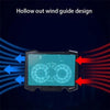S200 Dual Silent Cooling Fan Portable Slim Notebook Cooling Pad for Laptop(Blue)