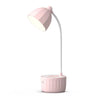 2102 LED Eye Protection Lighting Reading Desk Lamp, Style: without Doll (Pink)