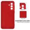 For Samsung Galaxy A36 Pure Color Liquid Silicone Shockproof Full Coverage Phone Case(Red)