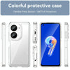 For Asus ZenFone 9 Colorful Series Acrylic + TPU Phone Case(Transparent)