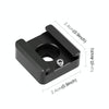 PULUZ Expand Cold Shoe Mount Adapter Microphone Flash Light Aluminum Alloy Holder Bracket (Black)