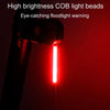 Bicycle Flowing Warning Tail Light Mountain Bike Night Riding Safety Indicator Light(Yellow Light)