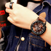 YAZOLE 322 Arabic Numerals Dial Sports Belt Watch Men Luminous Business Quartz Watch(Blue Tray Black Belt)