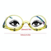 Makeup Magnifying Glass Presbyopic Glasses Flip Swivel Reading Glasses, Degree: +250(Tea Color)