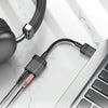 hoco LS37 Spirit Transparent 2 in 1 USB to 3.5mm External Sound Card(Black)