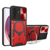 For Samsung Galaxy A36 5G CD Texture Sliding Camshield Magnetic Holder Phone Case(Red)