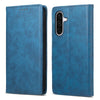 For Samsung Galaxy A26 5G Business Solid Color Magnetic RFID Leather Phone Case(Blue)
