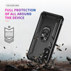 For Samsung Galaxy A36 5G Shockproof TPU + PC Phone Case with Holder(Black)