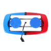 25W 240 LEDs Red Light + Blue Light Waterproof Strobe Light Dome Warning Light, DC 12V Wire Length: 60cm