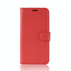 Litchi Texture Horizontal Flip Leather Case for Galaxy Note 10, with Wallet & Holder & Card Slots(red)