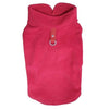 Warm Fleece Dog Coat, Red, L | French Bulldog, Pug | Winter