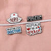 CZ0652-1 Medical Series Metal Badge Alphabetical Nurse Doctor Brooch Alloy Enamel Pins Corsage