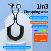 66W 3 in 1 USB Elbow to 8 Pin + Micro USB + USB-C / Type-C Fast Charging Spring Cable(Black)
