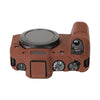 For Canon EOS R8 Soft Silicone Protective Case(Coffee)