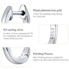 Simple Earrings Sterling Silver S925 Earrings Ear Buckles, Color:Silver