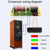 WEAH-3007B Home Cinema Speaker Crossover High Medium And Low 3-Way Audio Modification Divider