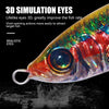 10colors /Set HENGJIA Iron Plate Lead Fish Dummy Bait Slow Cranking Sea Fishing Lures, Model: 80g