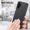 For Samsung Galaxy A32 4G Twill Fabric Leather Skin Back Phone Case(Black)