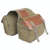 Outdoor Travel Storage Bag Mountain Bike Bicycle Canvas Backpack(Khaki)
