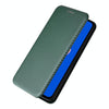 For Asus Zenfone 9 Carbon Fiber Texture Flip Leather Phone Case(Green)