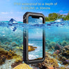 For iPhone 11 Dustproof Shockproof Waterproof Silicone + Metal Protective Case(Black)