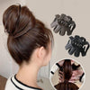 10pcs Frosted Ladies Coiffure Hair Grab Hair Clip(Gray)