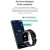 T50 1.85 inch Silicone Band IP67 Waterproof Smart Watch Supports Voice Assistant / Health Monitoring(Red)