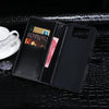 For Asus Zenfone 8 Flip idewei Crocodile Texture Horizontal Flip Leather Case with Holder & Card Slots & Wallet(Black)