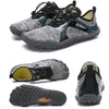 1901 Outdoor Couple Sports Shoes Five-finger Hiking Anti-skid Wading Shoes Diving Beach Shoes, Size: 42(Light Gray)