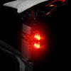 Magnetic Induction Taillight Bicycle Self-Generation Induction Taillight Waterproof Night Riding Safety Warning Light(Red)