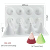 DIY Christmas Candle Aromatherapy Gypsum Silicone Mold, Shape: 8 Cone Contest Christmas Tree