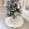 40cm Christmas Tree Skirt Mat Christmas Tree Bottom Foot Carpet Party Decoration(Silver Snowflake)