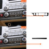 2 in 1 Car Carbon Fiber Air Conditioning Button Panel Decorative Sticker for Honda Civic 8th Generation 2006-2011, Left Drive