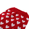 Red Heart Dog Sweater - Christmas Jumper (L)