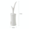 Creative Grass Shape Toilet Brush Bathroom Long Handle Toilet Brush(White)