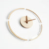 14 inch Transparent Floating Wall Clock Wooden Clocks Home Living Room Wall Decoration
