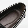 Men Fashion Thick Bottom Pointed Formal Business Leather Shoes, Shoe Size:42(Black)