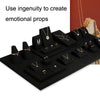 10x9.5x5.5cm Activity Bracelet Holder Black Microfiber Necklace Ring Jewelry Display Live Jewelry Prop Rack
