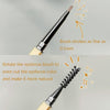 3 PCS MAYCHEER 3117 Small Gold Bars Double Eyebrow Pencil Thin Head Waterproof Non-bleeding Eyebrow Pencil(1 Deep Coffee Color)