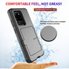 For Samsung Galaxy S20+ Dustproof Pressure-proof Shockproof PC + TPU Case with Card Slot & Mirror(Black)