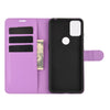 For Alcatel 3X 2020 Litchi Texture Horizontal Flip Protective Case with Holder & Card Slots & Wallet(Purple)