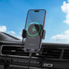 Borofone H220 Leader Car Air Outlet Automatic Induction Wireless Fast Charging Phone Holder(Black Grey)