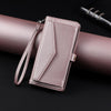 For Redmi Note 13 4G Global Wallet Multi-card Slot Leather Phone Case with Lanyard(Rose Gold)