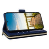 For Samsung Galaxy A14 Nine-card Slots Zipper Wallet Bag Leather Phone Case(Blue)