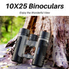 APEXEL 10 x 25 Binoculars  BAK4 Prism Zoom Telescope for Bird-watching Hunting Hiking(Black)