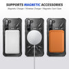 For Samsung Galaxy S25 5G MagSafe Magnetic Shockproof Phone Case with Ring Holder(Black)