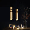 Bar Counter Modern Restaurant Bedroom Bedside Creative Personality Simple Small Chandelier, Color:Single Head Brass