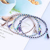 1010-89 Four-strand Colorful Braided Rope Adjustable Bracelet(31)
